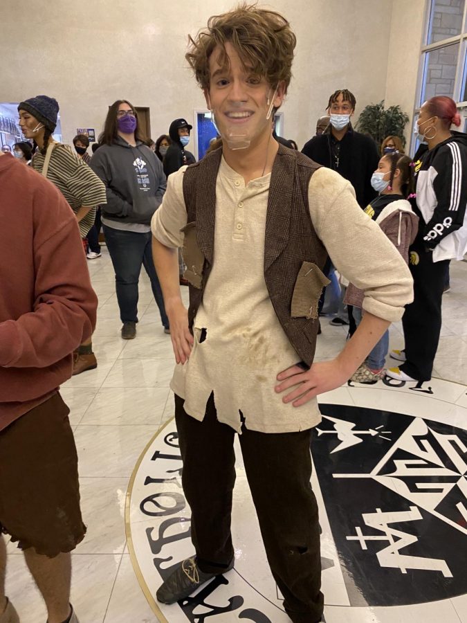 After the show, Aaron York as Peter.